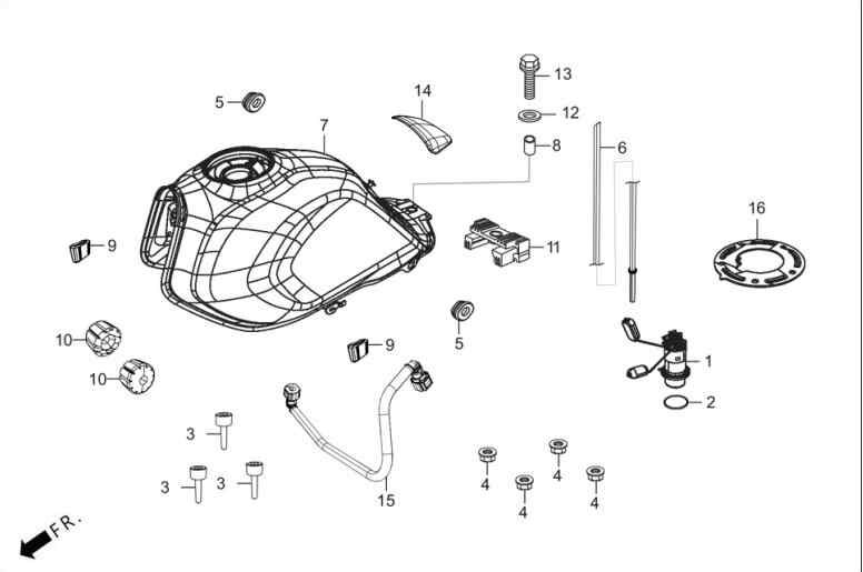 Hero X Pulse 200 4V (Xpr E5) Yakit Pompasi (Samandira) Orj ResimNo:1