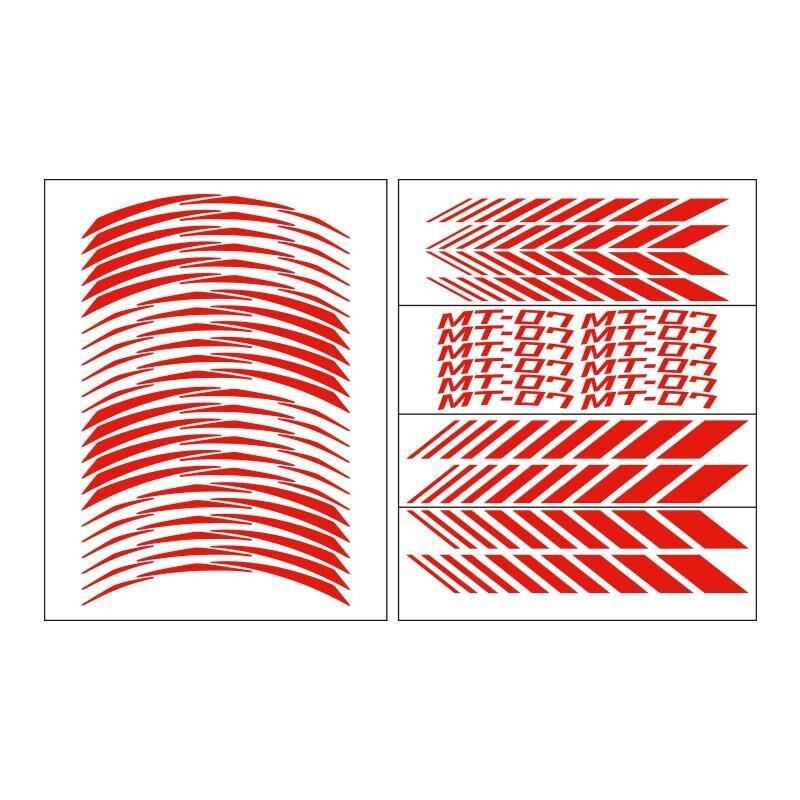 Yamaha Florasan Sarı Mt-07 Uyumlu Racıng 1 Set Jant Şeridi