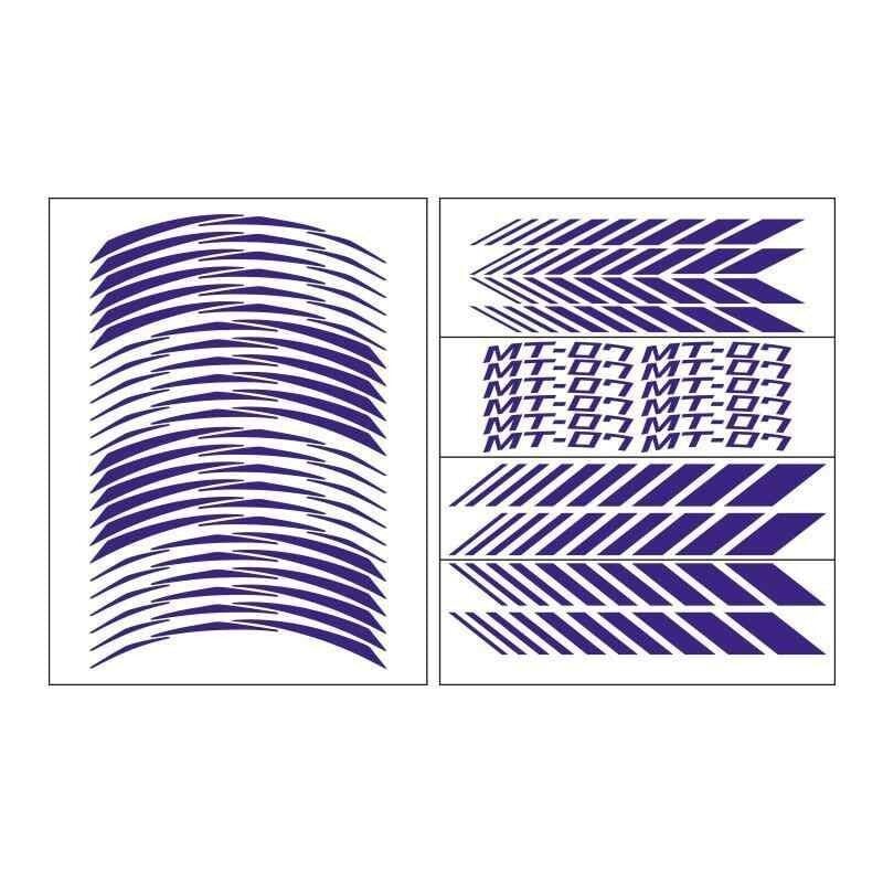 Yamaha Florasan Turuncu Mt-07 Uyumlu Racıng 1 Set Jant Şeridi