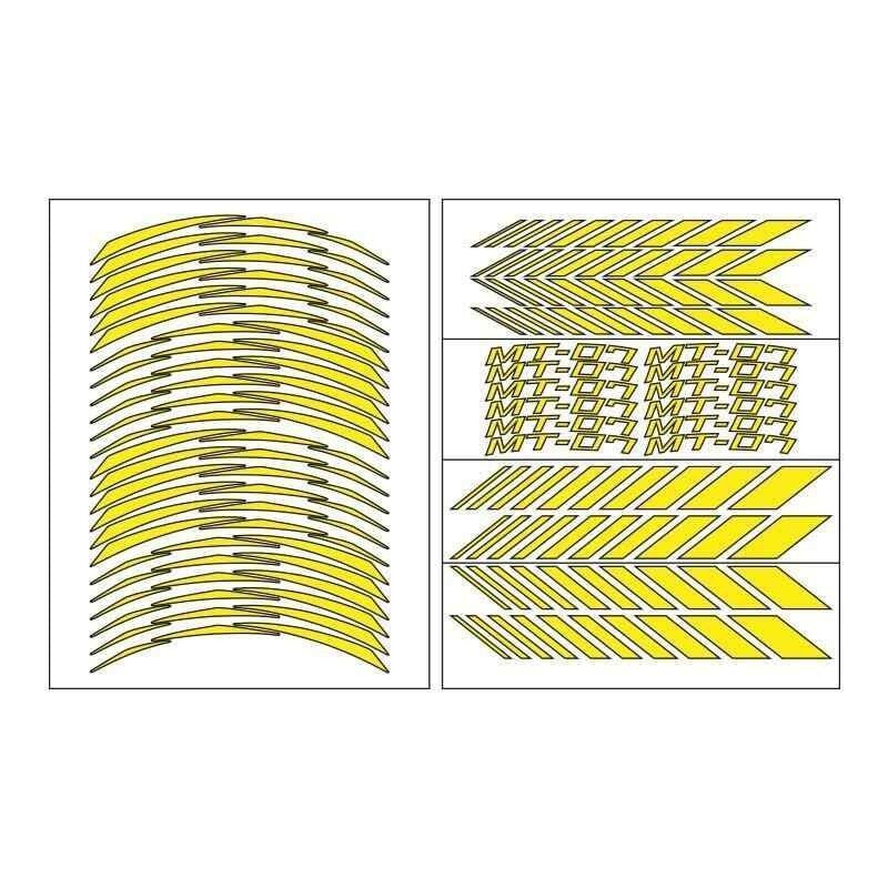 Yamaha Florasan Kırmızı Mt-07 Uyumlu Racıng 1 Set Jant Şeridi