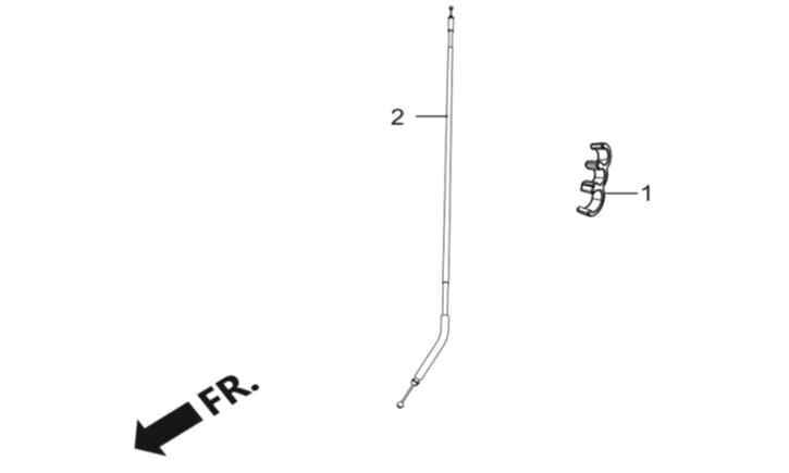 Hero Duet 125 (Duet 125) Yakit Depo Kilit Teli Orj ResimNo:2