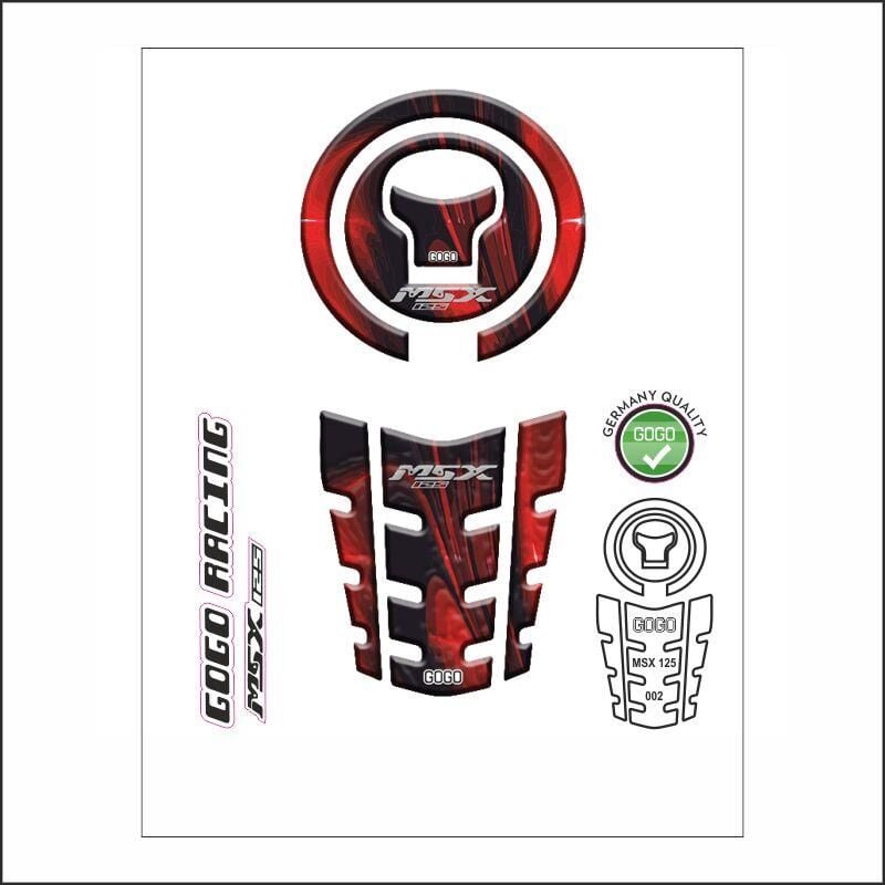 Honda Msx 2014 - 2022 Uyumlu Tank Pad 002