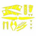 Yamaha Mt07 2014 - 2017 Uyumlu Sarı Sticker Set