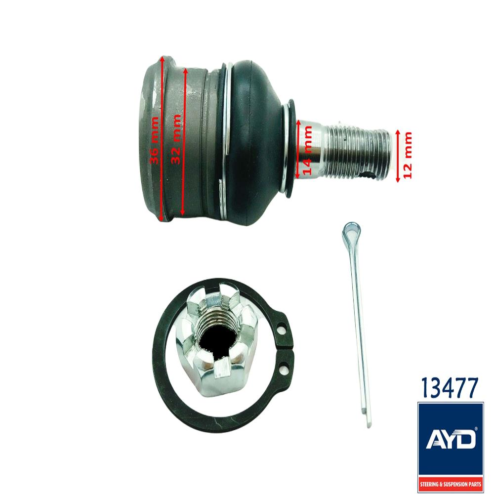 Atv Kanuni Üst Rotil Küçük Sekmanlı 13477 12-14-32-36 Mm