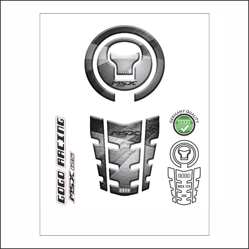 Honda Msx 2014 - 2022 Uyumlu Tank Pad 006