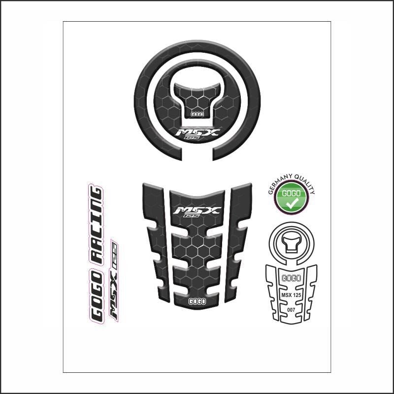 Honda Msx 2014 - 2022 Uyumlu Tank Pad 007