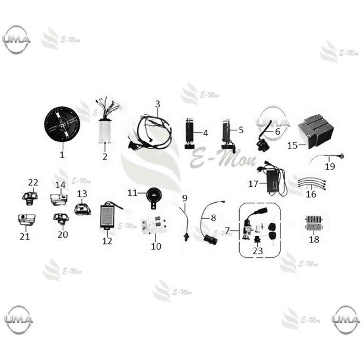 E-Mon Duo Akü Kablosu Orj