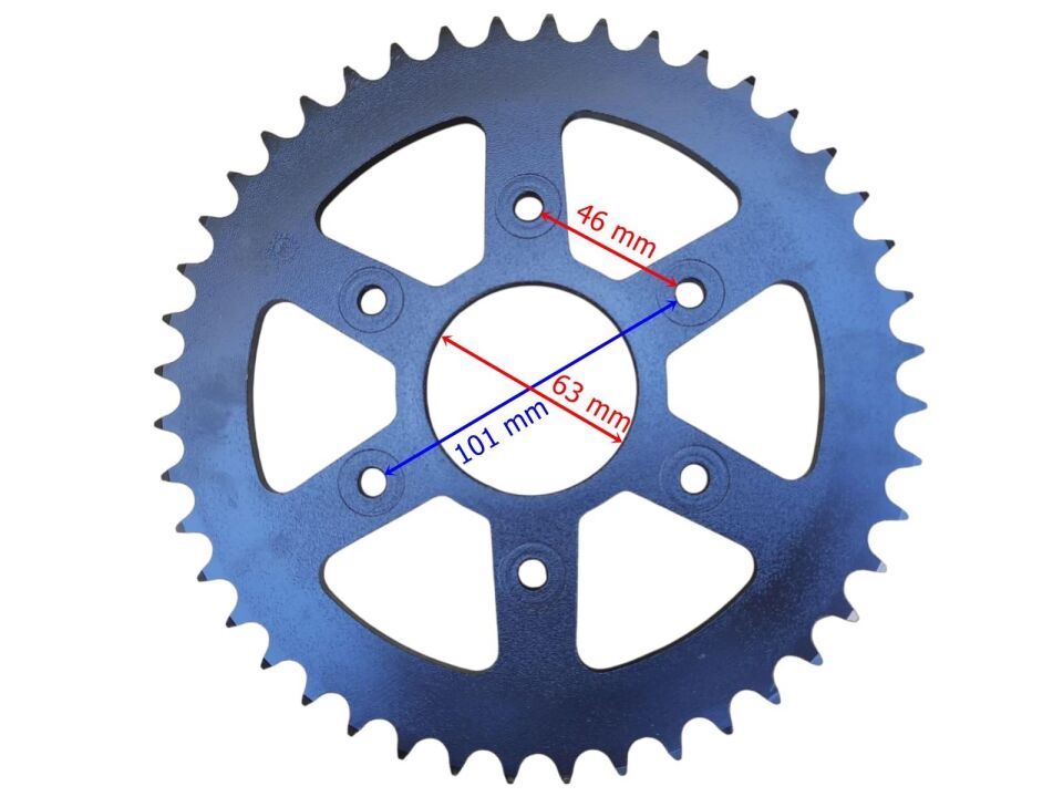 Bajaj Arka Dişli 520-46T İç 63 Mm 6 Delikli Dominar 400 - Ktm Duke 390 Öm