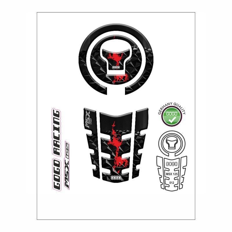 Honda Msx 2014 - 2022 Uyumlu Tank Pad 012