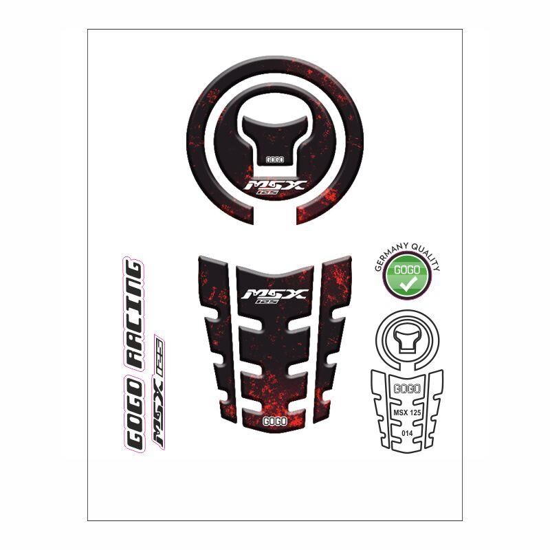 Honda Msx 2014 - 2022 Uyumlu Tank Pad 014