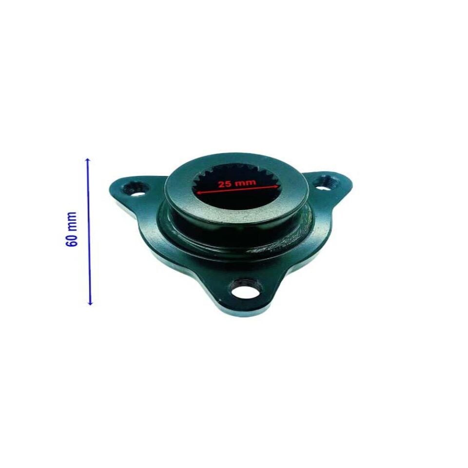 Atv Linhai 200 Disk Flanşı İç 25-60 Mm 3 Delikli Öm