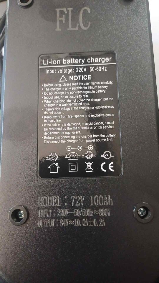 Şarj Aleti 72 V 100 Ah Lityum