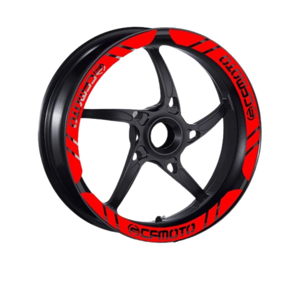 Cf Moto Uyumlu Kırmızı 1 Set Jant Şeridi