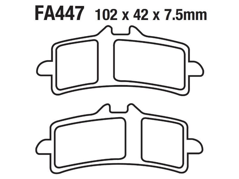 Suzuki Gsx-R 1300 Hayabusa Ön Fren Disk Balatası Fa447 (2013-18)