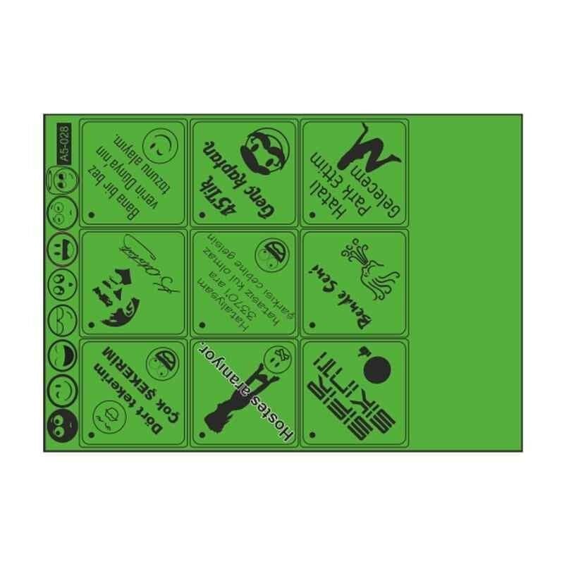 A5 Sticker 040 Tek Paket Çoklu