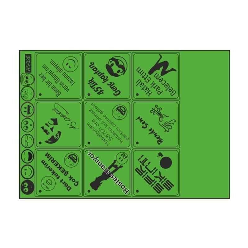 A5 Sticker 040 Tek Paket Çoklu