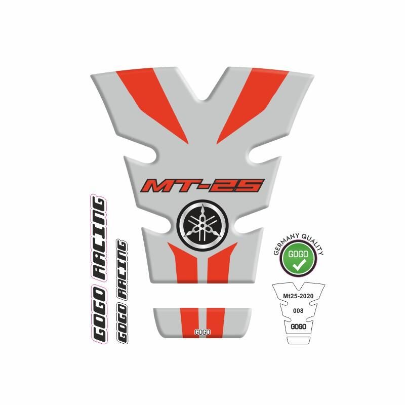 Yamaha Mt-25 2020 - 2024 Uyumlu Tank Pad 008