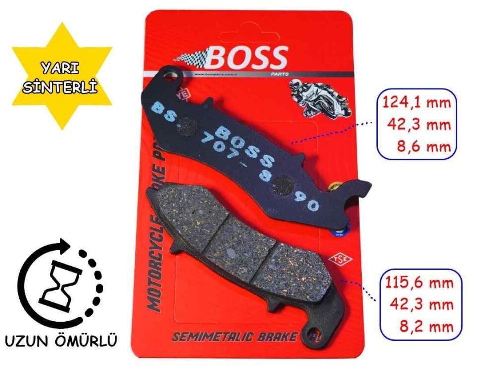 Rks Ön Fren Disk Balatası Boss Fa707 Des 125 Mondial Prostreet 125