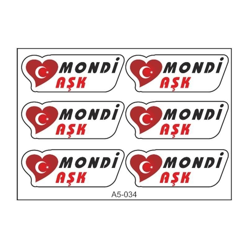 A5 Sticker 046 Tek Paket Çoklu