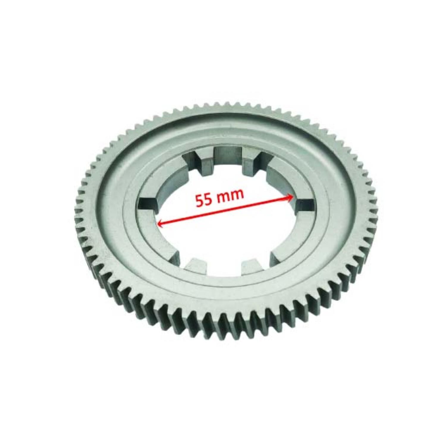 E-Yükdif.Büyük Dişli İç 55X73T 8 Çap Kanal Bombeli