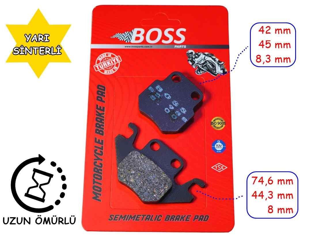 Rks Arka Disk Fren Balatası Boss Bs988 Des 125 Ltm Ltr Vps