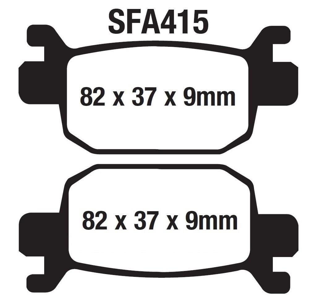 Mondial Buccaneer 250İ - Nevada Arka Fren Disk Balatası Sfa415