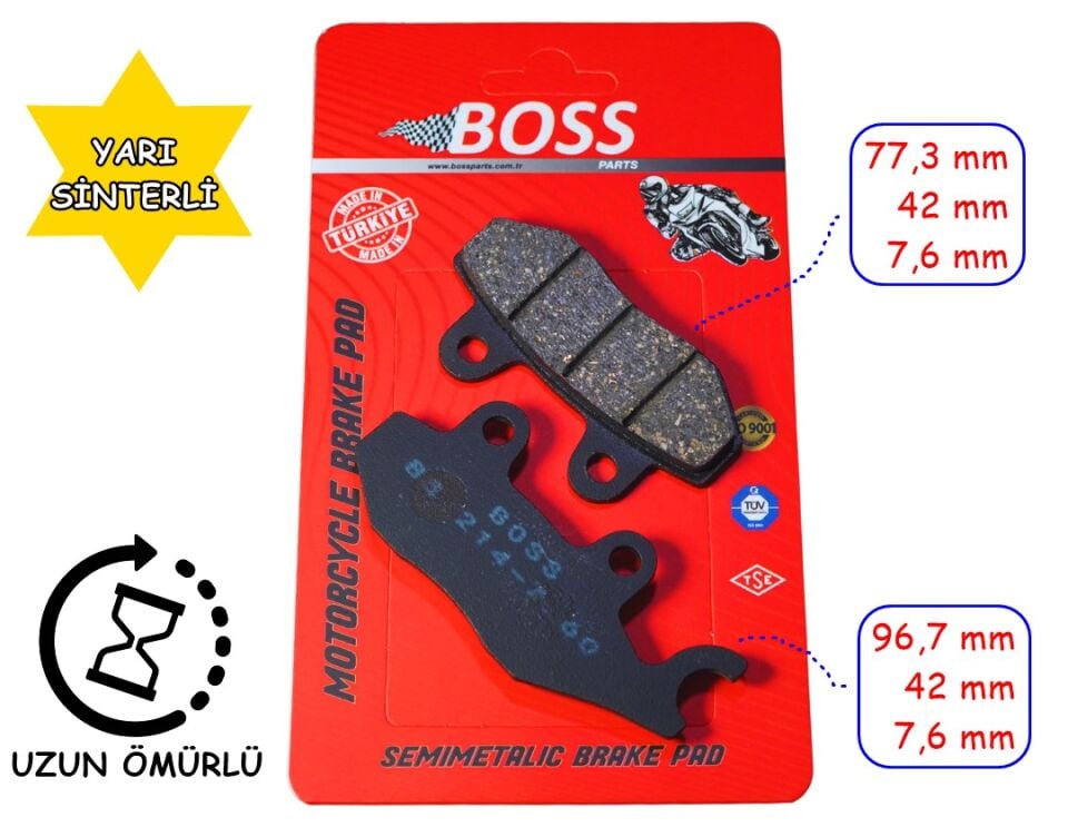 Rks Freccia 150 Ön Fren Disk Balatası Boss Fa214