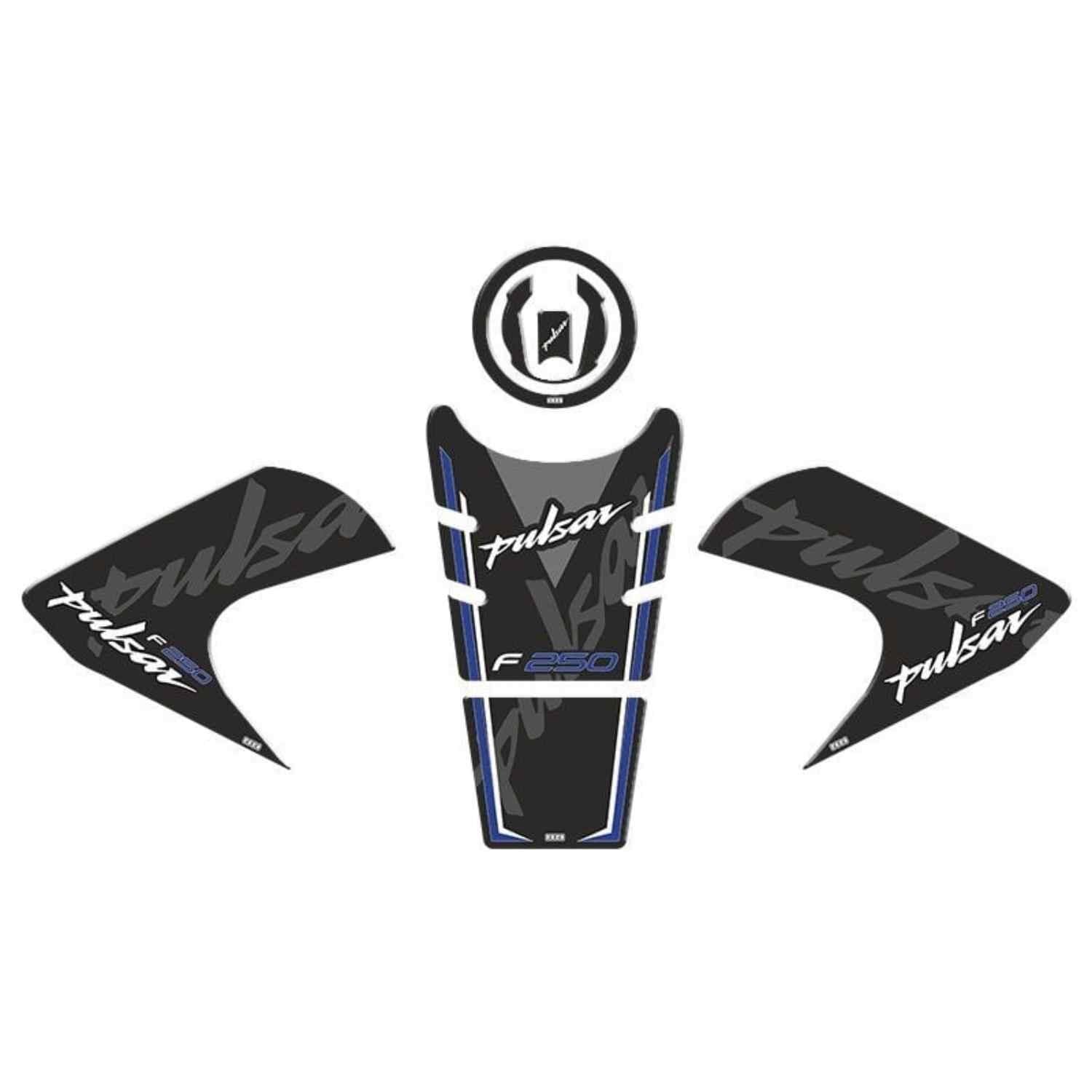 Bajaj Pulsar F250 2022 - 2024 Uyumlu Tank Pad Set 007