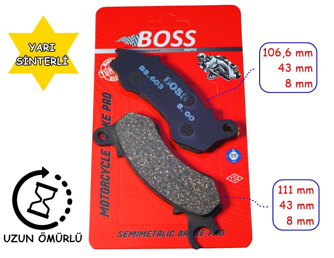 Rks Brilliant Private Ön Fren Disk Balatası Boss Fa603