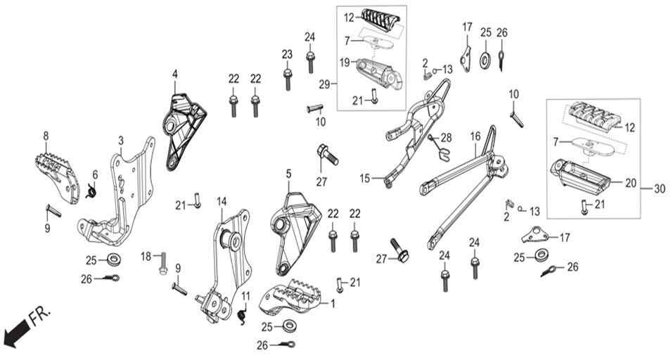Hero Xpulse 200 (Xpulse) Surucu Ayaklik Yay Sol Orj ResimNo:11
