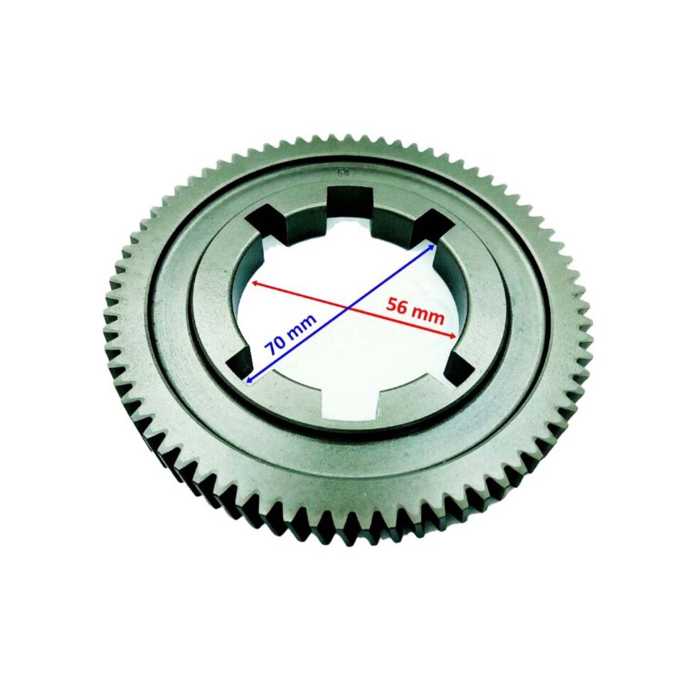 E-Yükyuki Trıa Dif Büyük Dişli İç 56X73T 6 Kanalöm